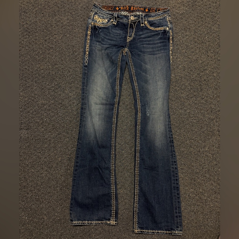 Rock Revival Dark Blue Boot Cut Jeans